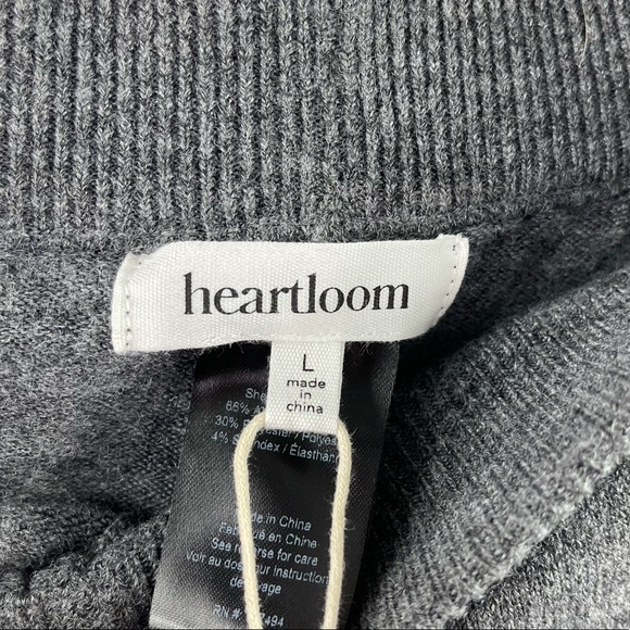 NWT HEARTLOOM Knit Joggers Rio Jogger Color Grey Size Large Knit Pants - Picture 5 of 8